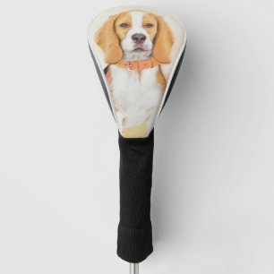 Beagle Hound Dog Painting Original Animal Art Golf Head Cover