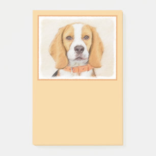 Beagle Hound Dog Painting Original Animal Art Post-it Notes