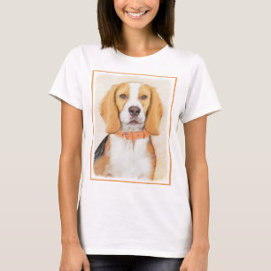 Beagle Hound Dog Painting Original Animal Art T-Shirt