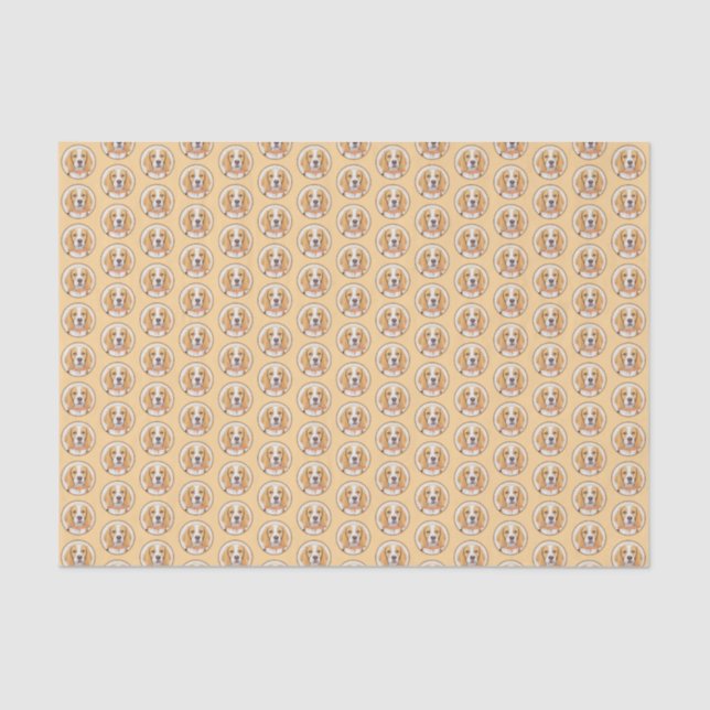 Beagle Hound Dog Painting Original Animal Art Tissue Paper (Front)