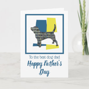 Beagle Hound Dog TriColour Father’s Day Card
