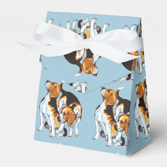 beagle hound favour box (Front Side)