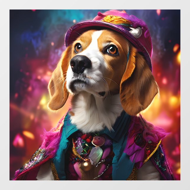  Beagle in a Pink Hat  (Sheet)