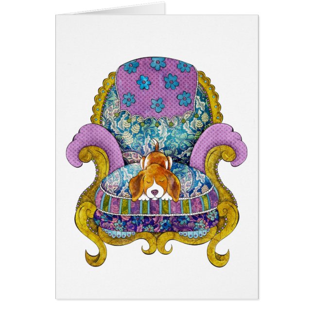 Beagle in Chair (Front)