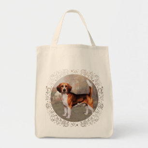 Beagle in Country Setting Tote Bag