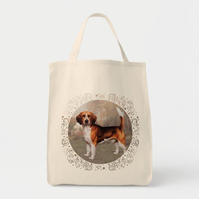 Beagle in Country Setting Tote Bag (Front)