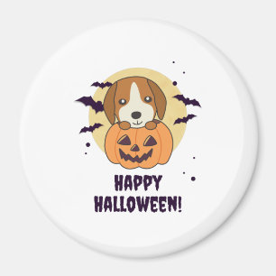 Beagle In Pumpkin Sweet Dogs Happy Halloween Magnet