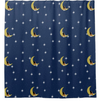 Beagle in the Moon Shower Curtain