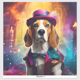  Beagle in Vibrant Costume