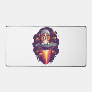 Beagle � Intergalactic Dog Encounter Desk Mat