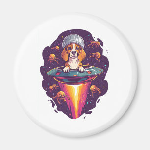Beagle � Intergalactic Dog Encounter Magnet