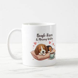 Beagle Kisses & Morning Wishes Coffee Mug