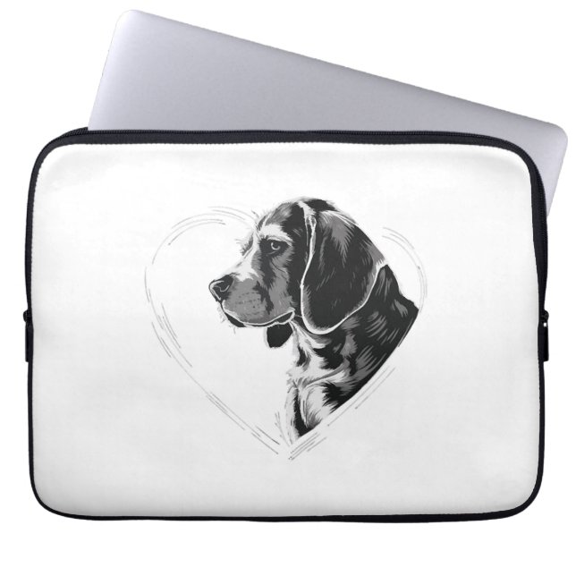 Beagle   laptop sleeve (Front)