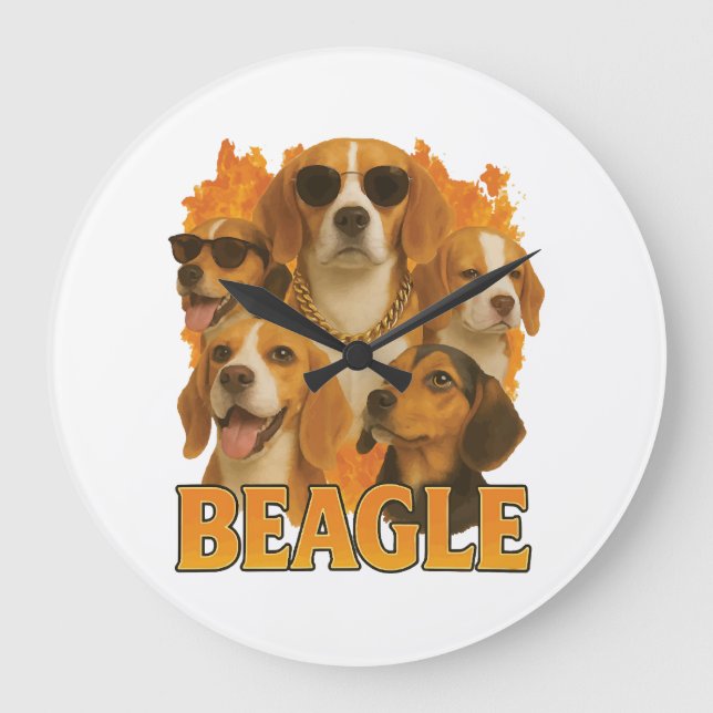 Beagle         large clock (Front)