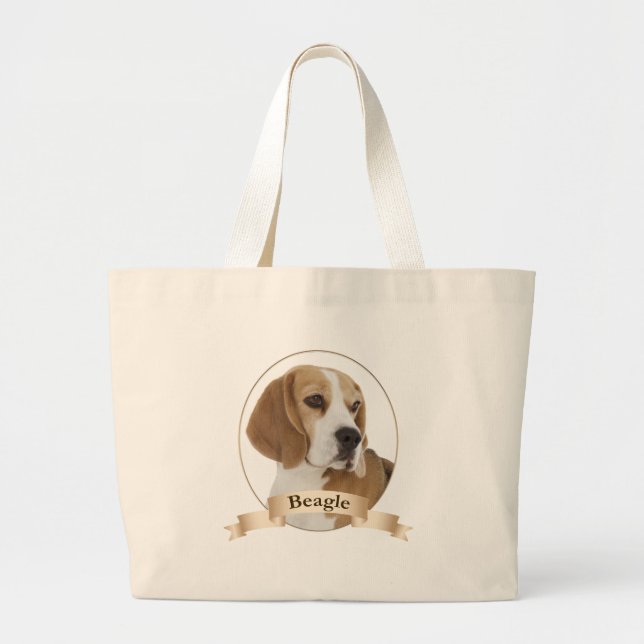 Beagle Large Tote Bag (Front)