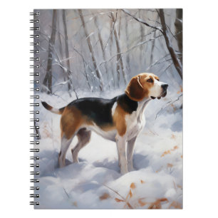 Beagle Let It Snow Christmas Notebook