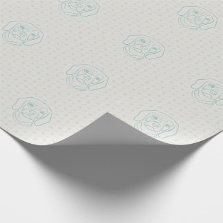 Beagle Line Art, Elegance with Attitude Wrapping Paper