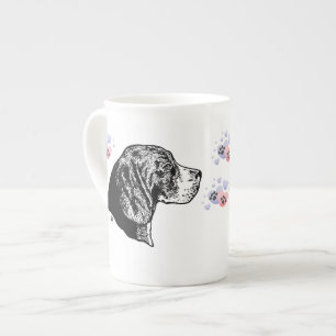 Beagle Love Bone China Mug