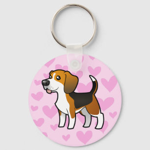 Beagle Love Key Ring