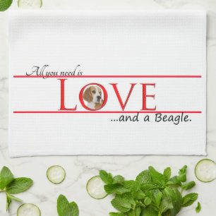 Beagle Love Kitchen Towel