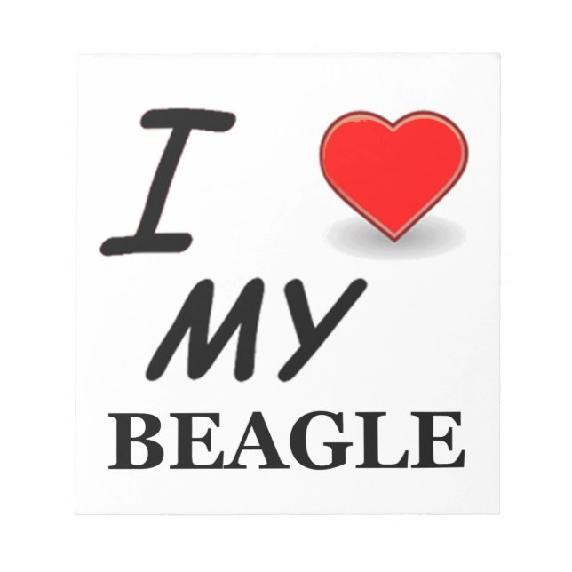 beagle love notepad (Front)