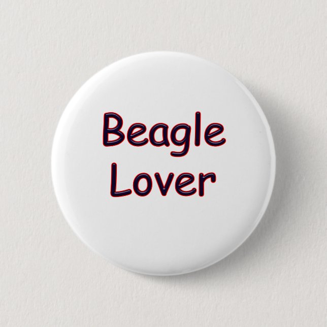 Beagle Lover 6 Cm Round Badge (Front)