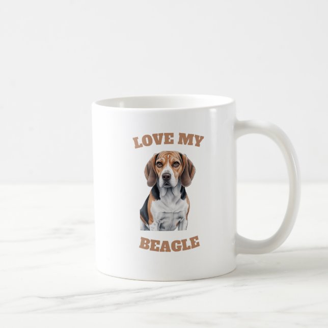 Beagle Lover Design Coffee Mug (Right)