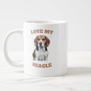 Beagle Lover Design Large Coffee Mug
