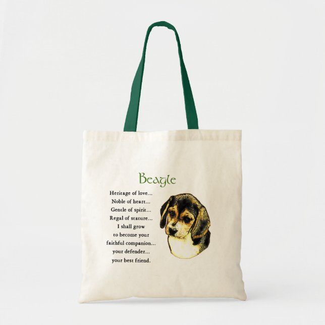 Beagle Lover Gifts Tote (Front)