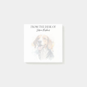 Beagle Lover Monogrammed Dog Post-it Notes