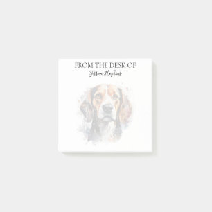 Beagle Lover Monogrammed Notes