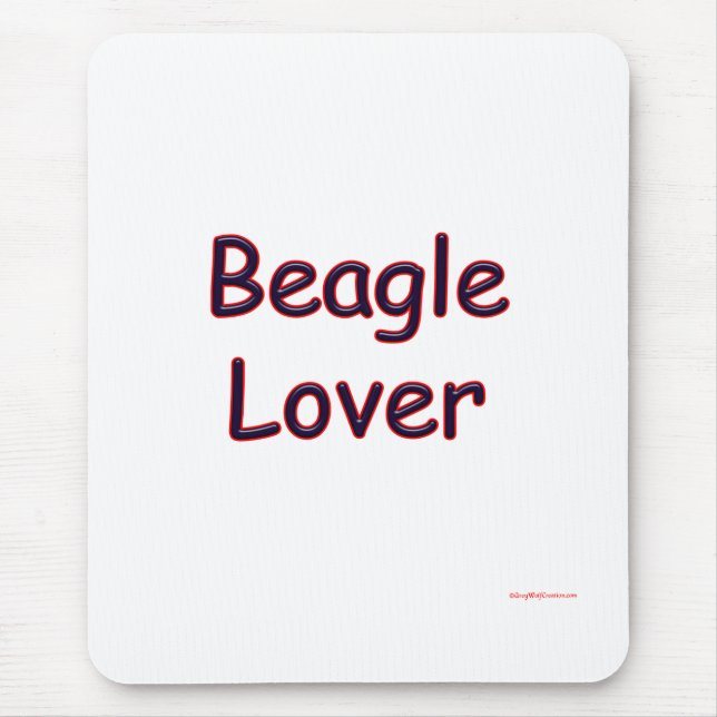 Beagle Lover Mouse Pad (Front)