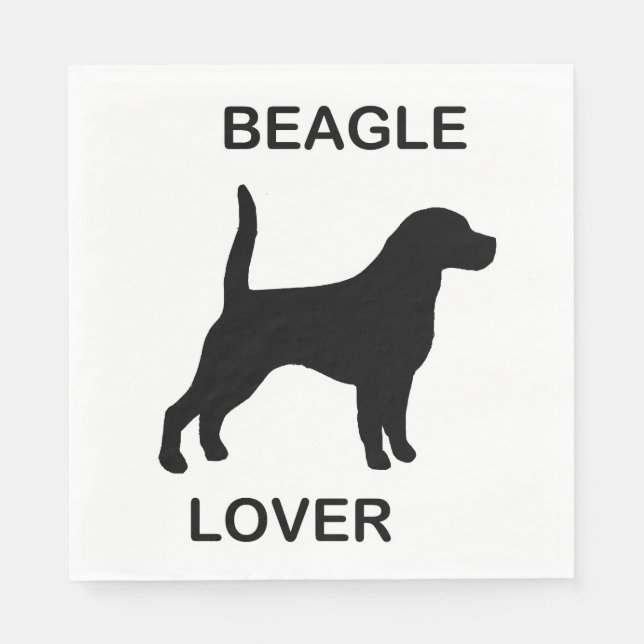 Beagle lover napkin (Front)