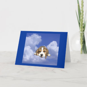 Beagle Loving You Is Heavenly Card
