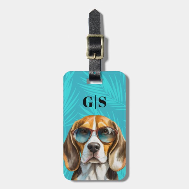 Beagle Luggage Tags (Front Vertical)