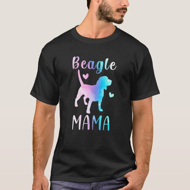 Beagle Mama Beagle Mom Mama Beagle Dog Owner T-Shirt (Front)