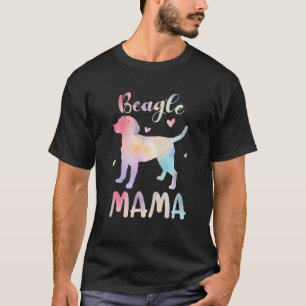 Beagle Mama Colourful Beagle Gifts Dog Mum T-Shirt
