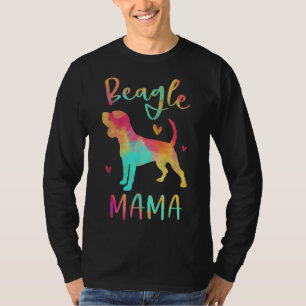Beagle Mama Colourful Beagle Gifts Dog Mum T-Shirt
