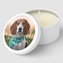 Beagle Memorial Candle – Personalised Name & Years