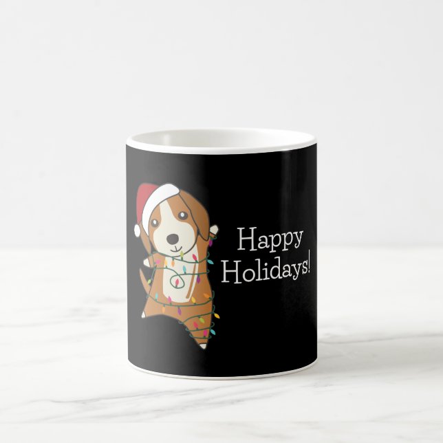 Beagle Merry Christmas Winter Animals Dog Coffee M Mug (Center)