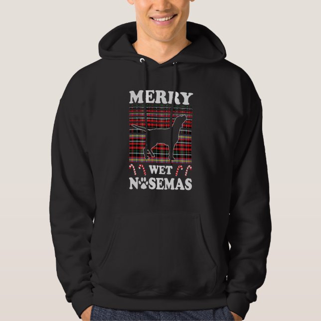 Beagle Merry Wet Nosemas Christmas Beagle Owner Hoodie (Front)