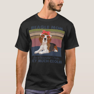 Beagle Mom Bandana Match Vintage Mother's Day Dog T-Shirt