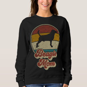 Beagle Mom Dog For Women Vintage Beagle Mama Sweatshirt