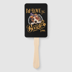Beagle Mom Halloween Dog Lover Hand Fan