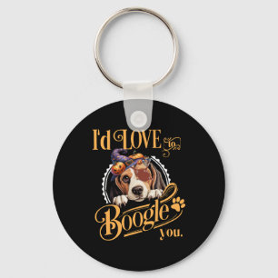 Beagle Mom Halloween Dog Lover Key Ring
