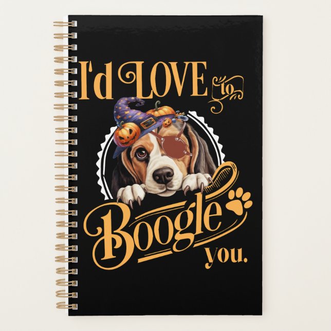 Beagle Mom Halloween Dog Lover Planner (Front)