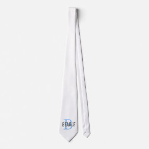 Beagle Monogram Tie