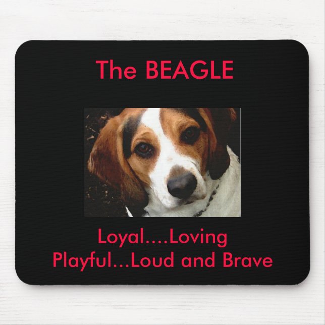 Beagle Mouse Pad (Front)