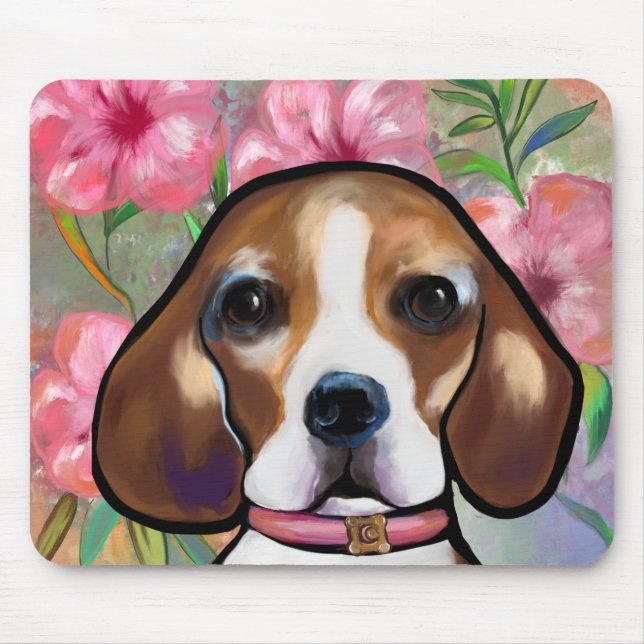 Beagle          mouse pad (Front)