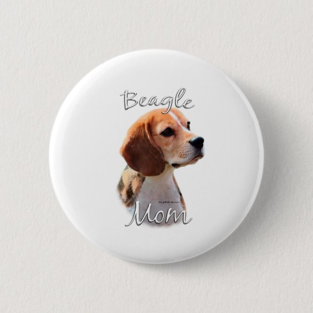 Beagle Mum 2 6 Cm Round Badge (Front)